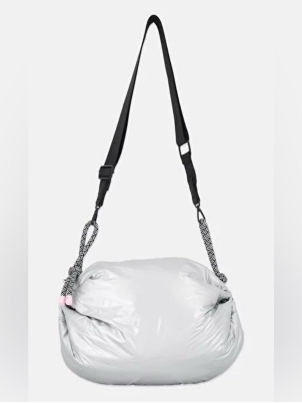 NEW Silver Wildfox 3 Way Crossbody Puffer Bag Purse NWT
